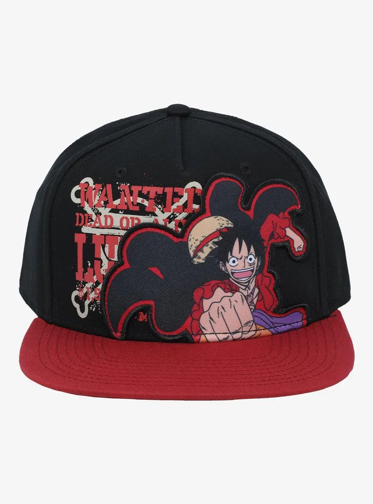 Hot Topic One Piece Luffy Red Snapback Hat Mall Of America® 1224