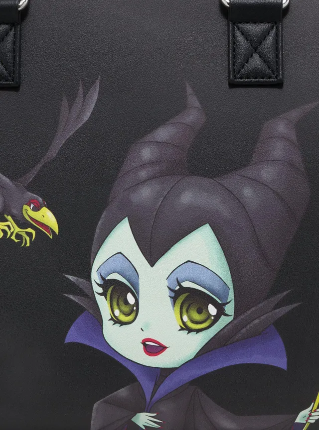 Loungefly Disney Maleficent Chibi & Dragon Satchel good Bag