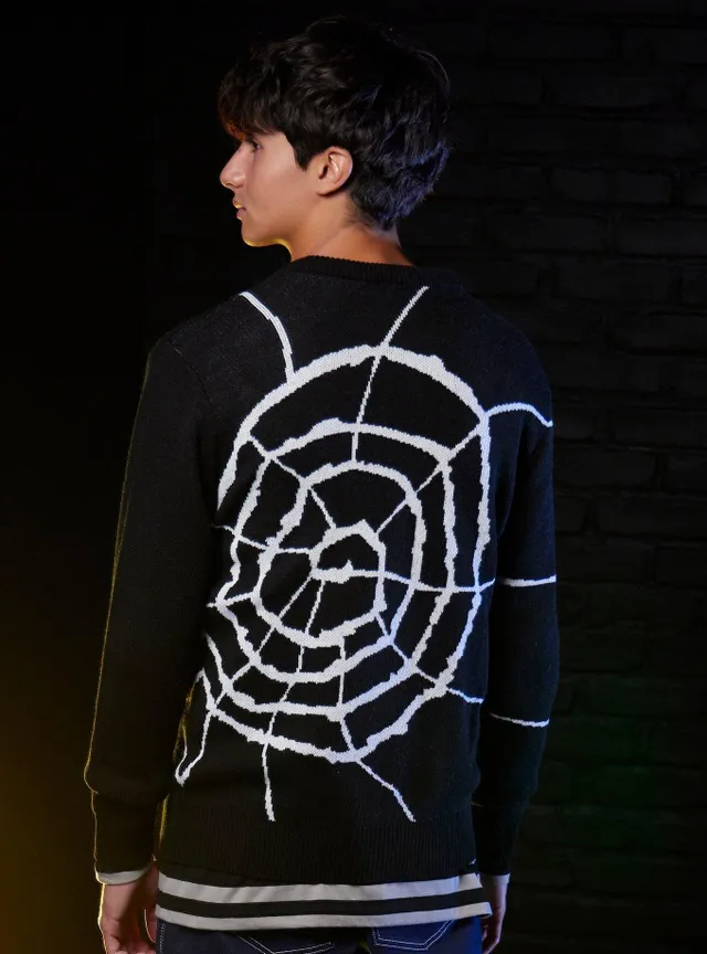 Coraline Spiderweb Knit Sweater