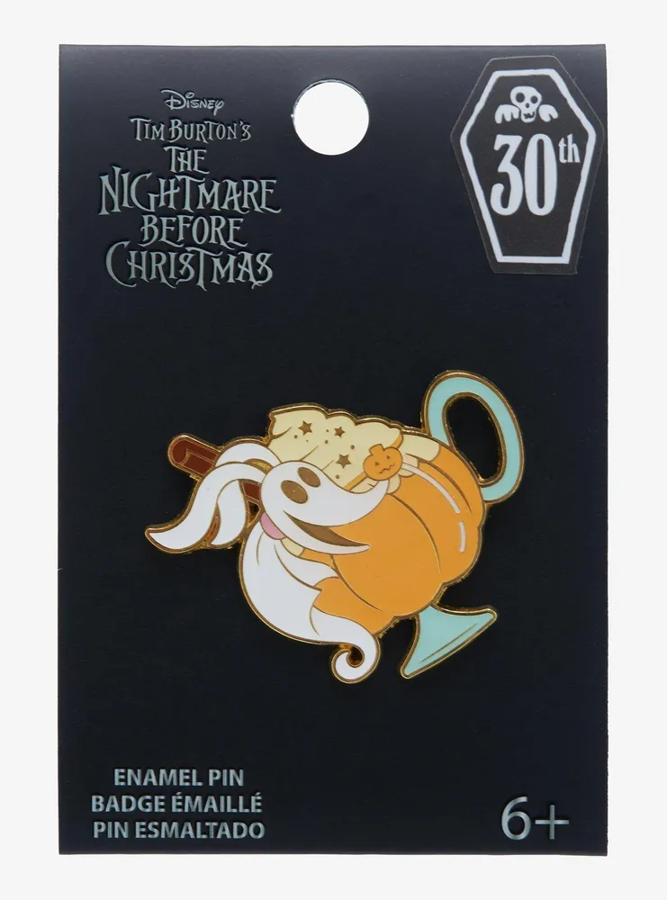 Boxlunch Loungefly Disney The Nightmare Before Christmas Zero Pumpkin Spice Latte Enamel Pin