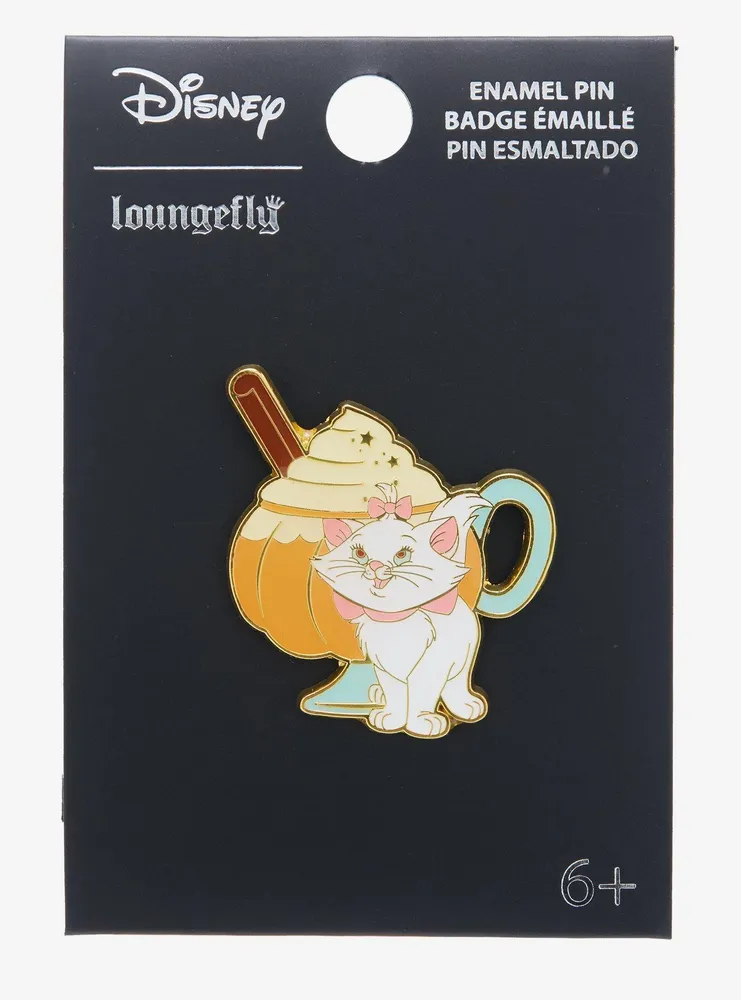 Boxlunch Loungefly Disney Aristocats Marie Pumpkin Spice Latte Enamel Pin Boxlunch Exclusive