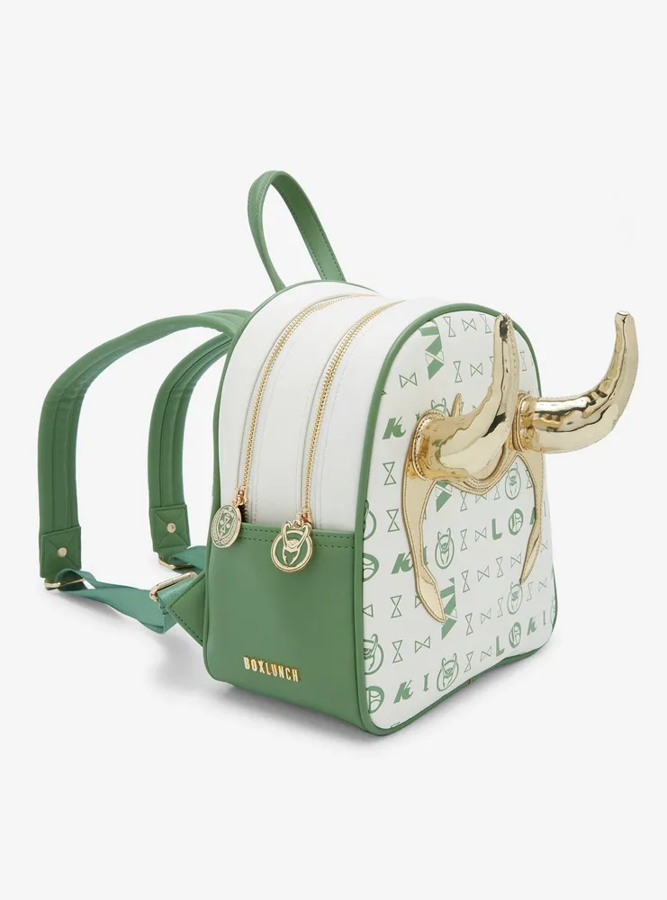 Boxlunch Marvel Loki Figural Horns Mini Backpack BoxLunch Exclusive