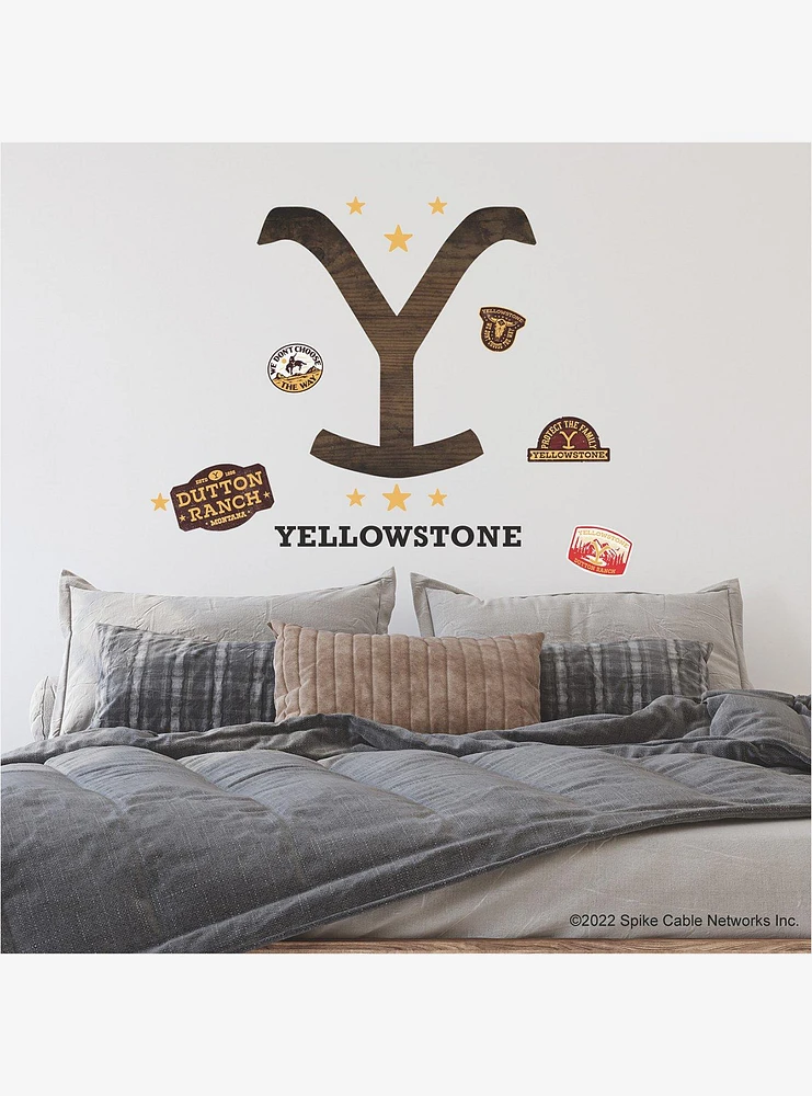 Hot Topic Yellowstone Dutton Ranch Logo Giant Peel & Stick Wall Decals ...