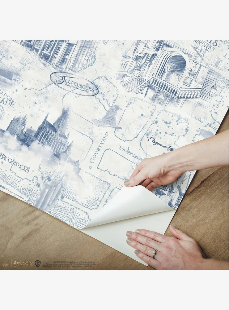 Boxlunch Harry Potter Blue Map Peel & Stick Wallpaper Mall of America®