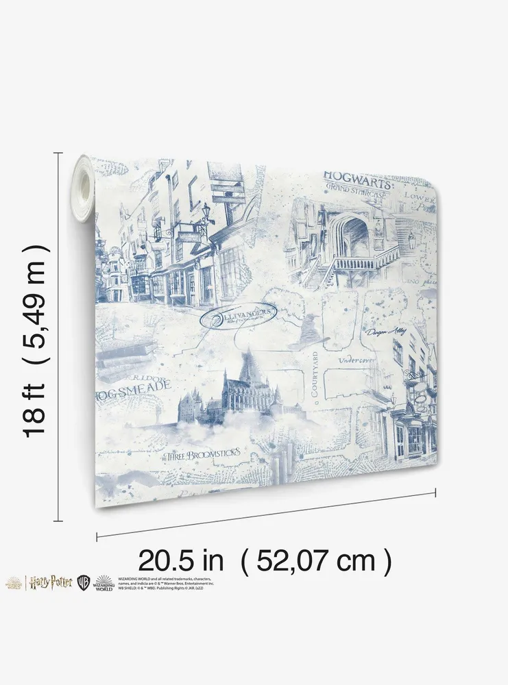 Boxlunch Harry Potter Blue Map Peel & Stick Wallpaper Mall of America®
