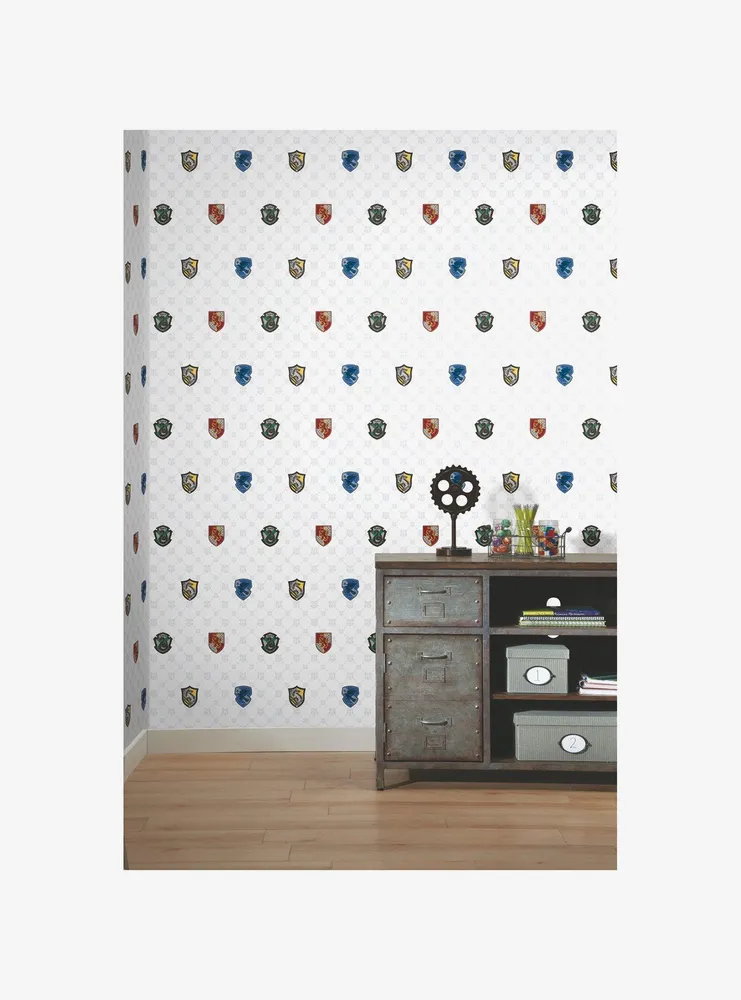 Boxlunch Harry Potter House Crests Peel & Stick Wallpaper Mall of