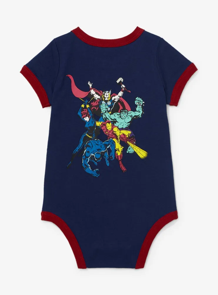 Boxlunch Marvel Avengers Portrait Infant One Piece BoxLunch Exclusive