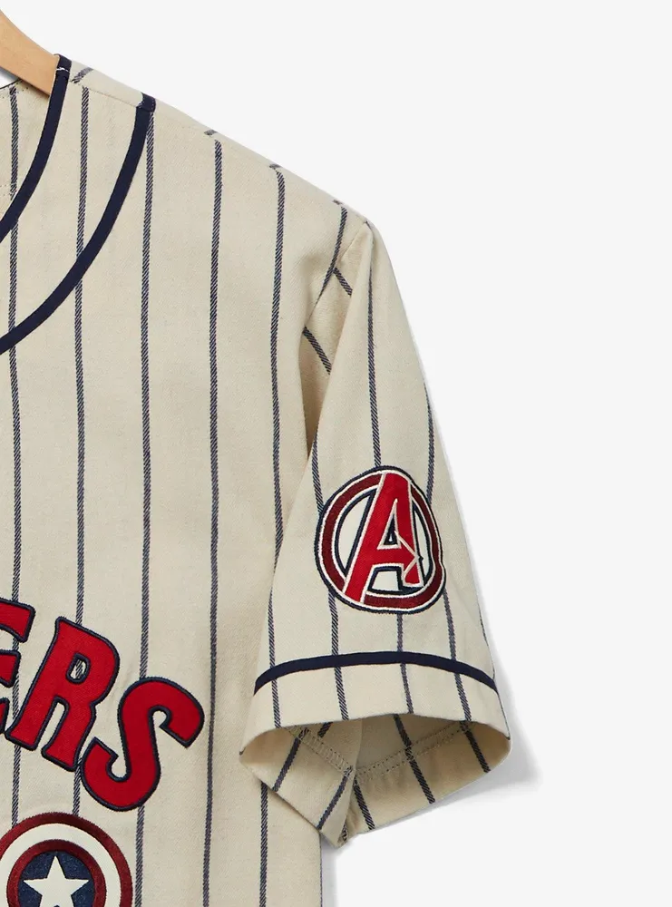 Boxlunch Marvel Captain America Striped Baseball Jersey BoxLunch