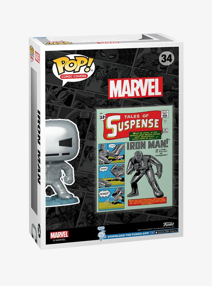 Hot Topic Funko Marvel Pop! Comic Covers Iron Man Vinyl Collectible ...