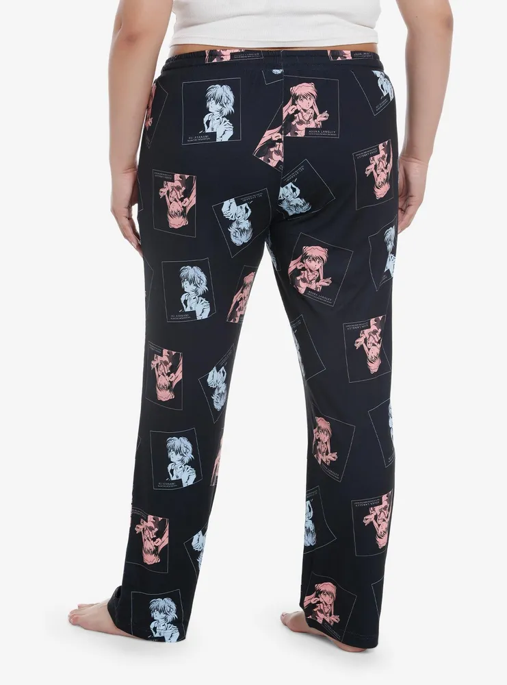 Hot Topic Neon Genesis Evangelion Rei & Asuka Pajama Pants Plus ...