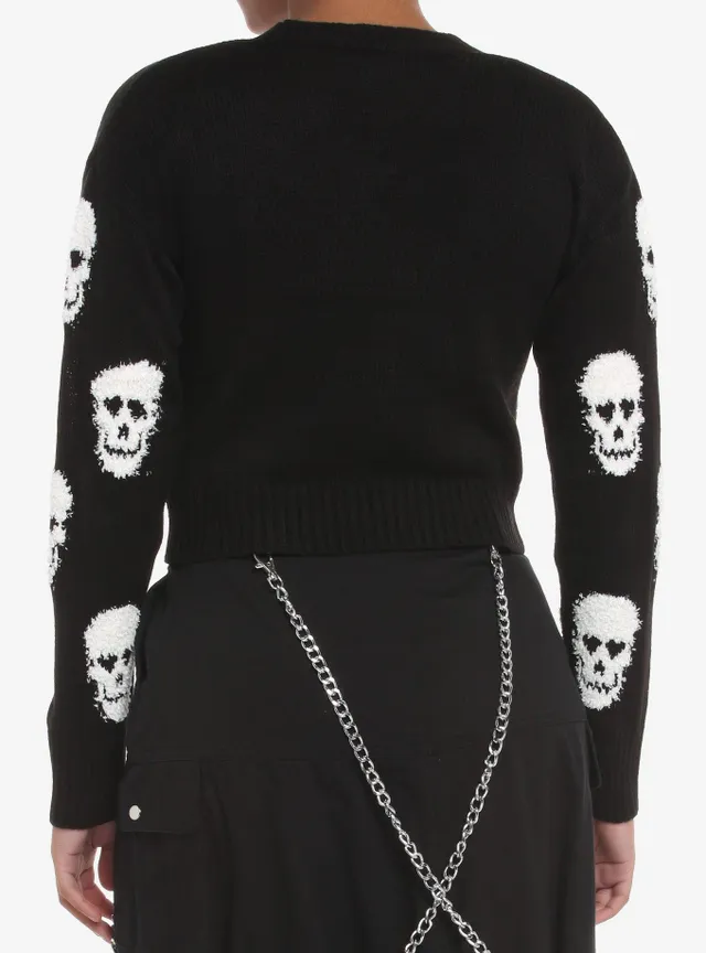 Skull cardigan hot sale hot topic