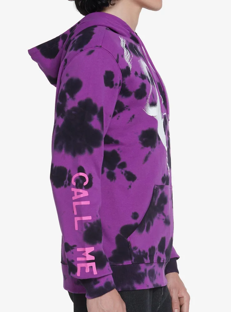 Hot Topic Scream Ghost Face Purple Wash Hoodie | Mall of