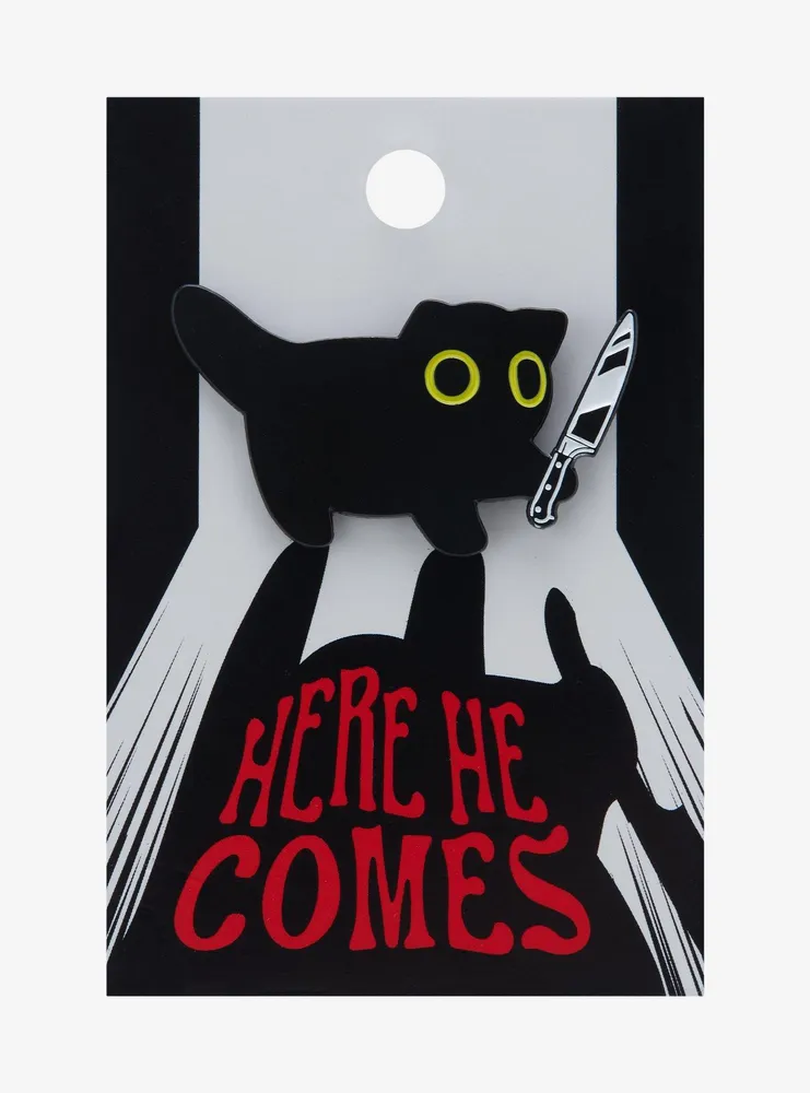 Hot Topic Black Cat With Knife Enamel Pin Mall of America®
