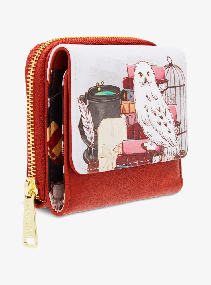 Boxlunch Loungefly Harry Potter Hedwig Suitcase Small Wallet