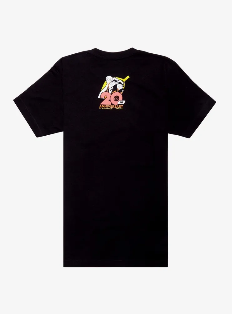 Hot Topic Naruto Shippuden 20th Anniversary Collage T-Shirt