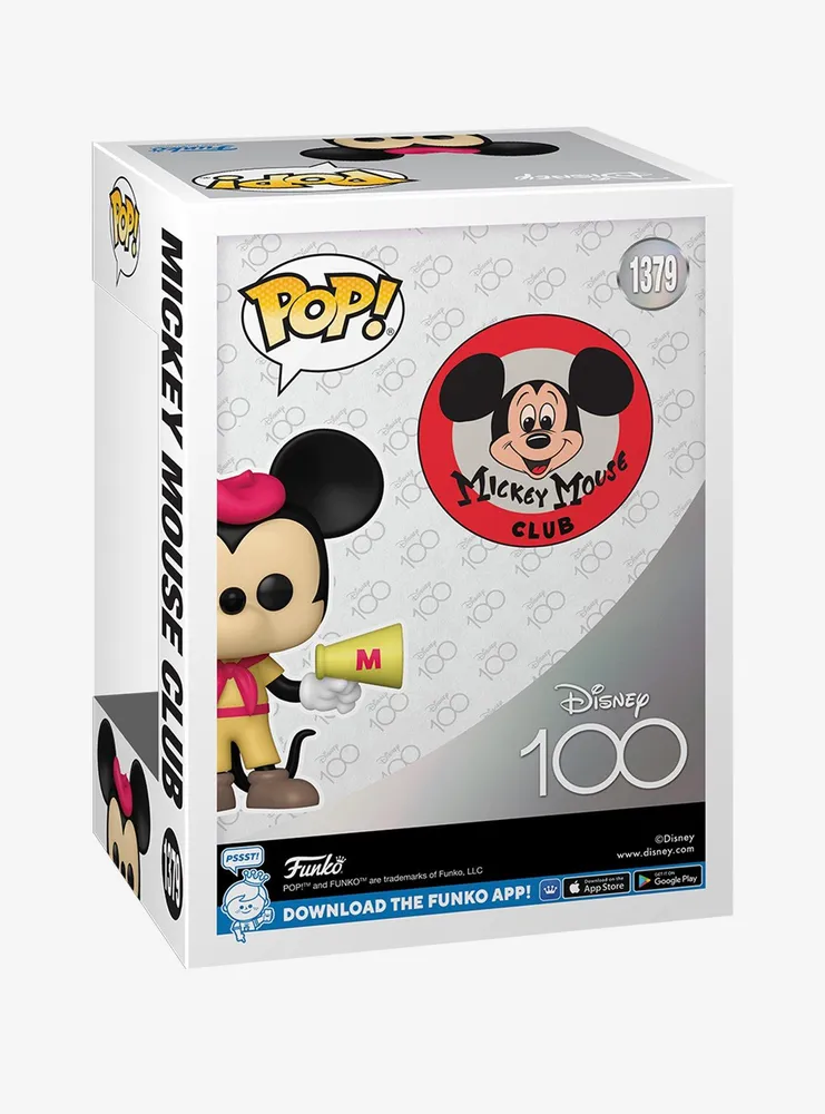 Boxlunch Funko Pop! Disney 100 Mickey Mouse Club Mickey Vinyl Figure ...