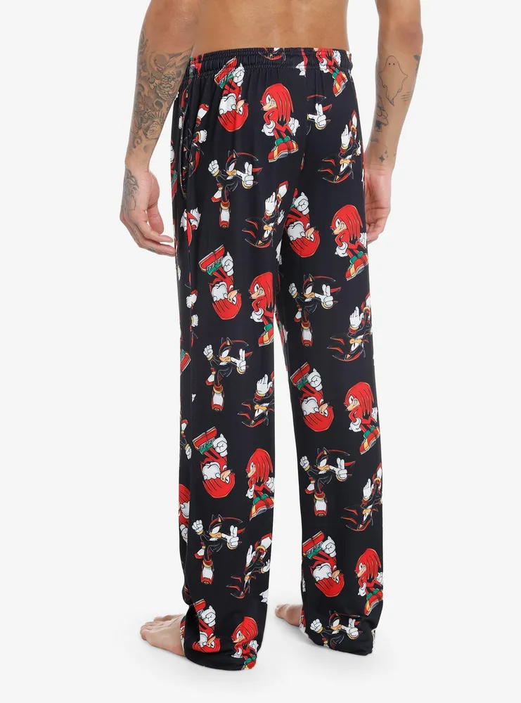 Hot Topic Sonic The Hedgehog Knuckles & Shadow Pajama Pants | Mall of ...