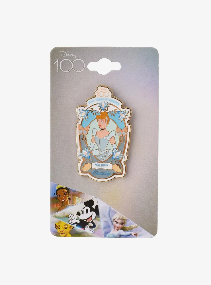 Boxlunch Disney 100 Cinderella Frame Portrait Enamel Pin