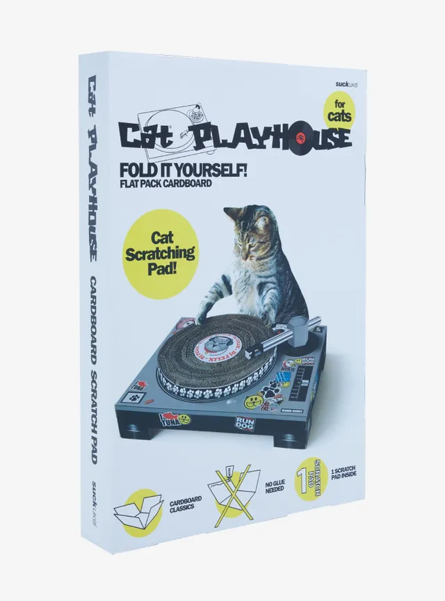 Cat playhouse scratching pad dj hotsell