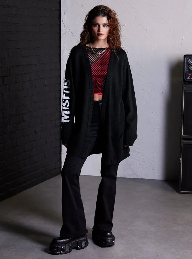 可愛いクリスマスツリーやギフトが！ Hot Topic Misfits X Social Collision Fiend Skull Knit トップス