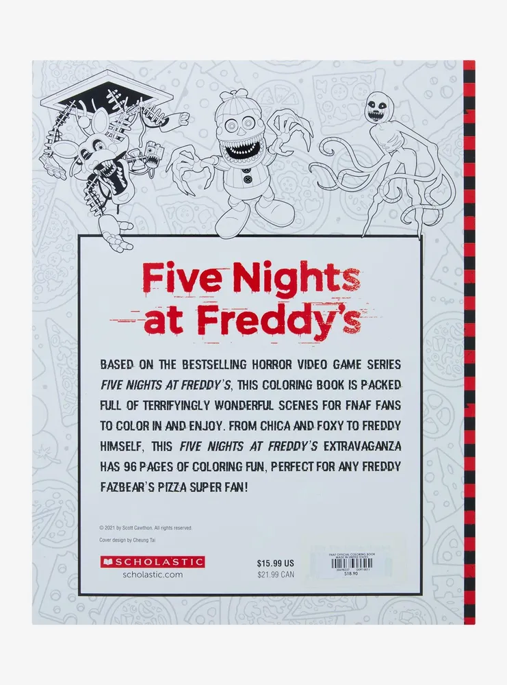 Hot Topic Five Nights At Freddy's Official Coloring Book | Mall of America®