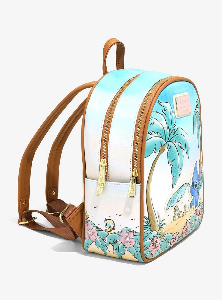 Boxlunch Loungefly Disney Lilo & Stitch Ducklings Mini Backpack