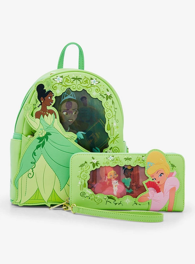 Loungefly Disney store The Princess And The Frog Tiana Floral Mini Backpack New