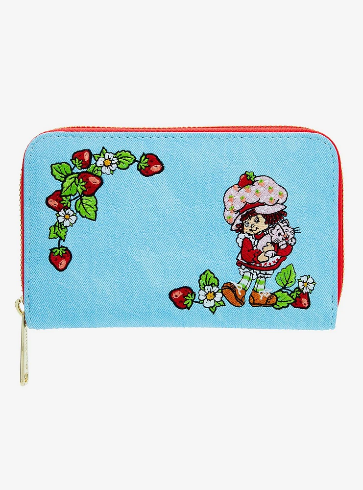 Boxlunch Loungefly Strawberry Shortcake Gingham Scented Zip Wallet