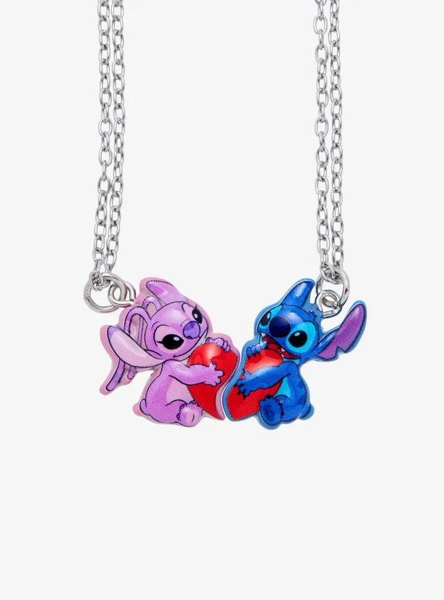 Stitch and hot sale angel necklace