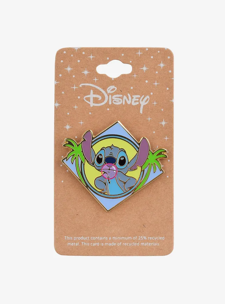 Boxlunch Disney Lilo & Stitch Bubblegum Stitch Enamel Pin - BoxLunch ...