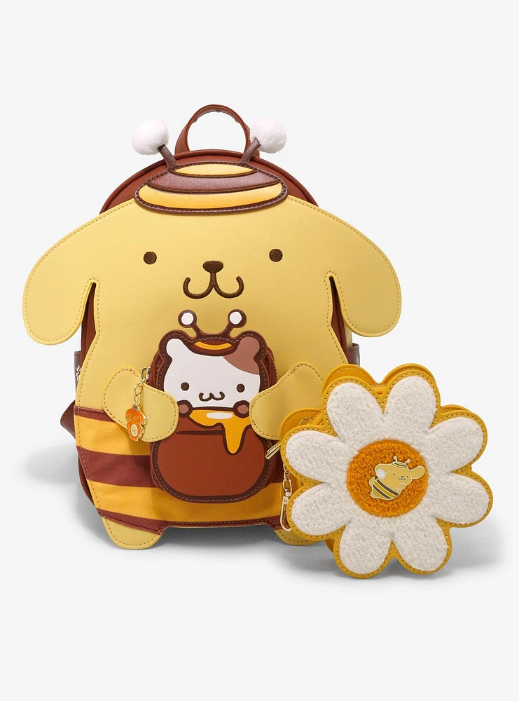 Hot Topic Her Universe Pompompurin Honey Bee Flower Coin Purse | Mall ...