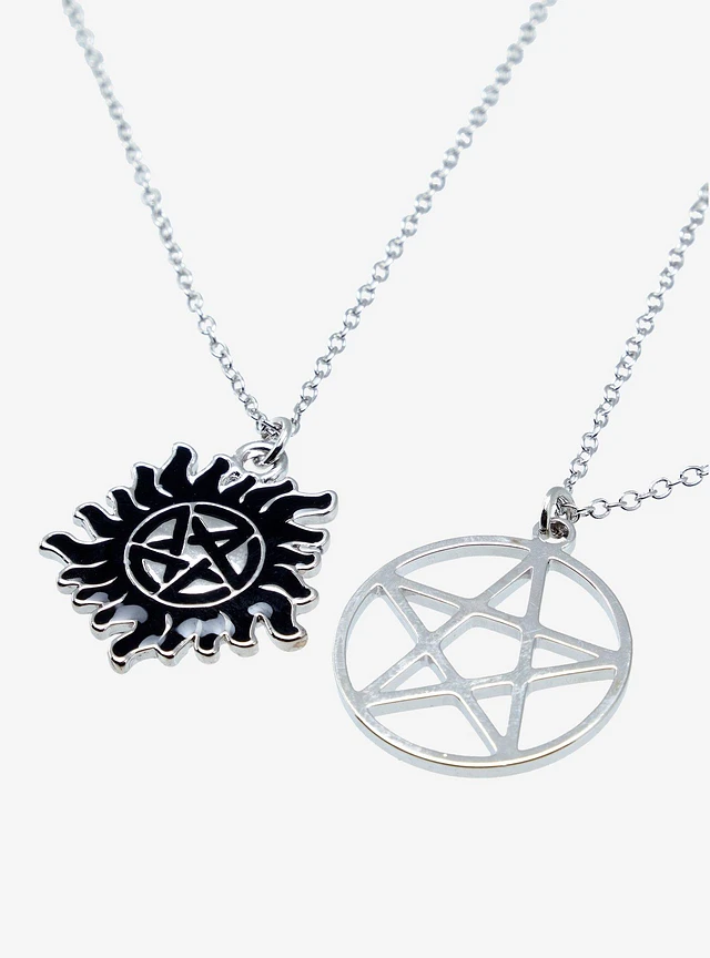 Supernatural Pentagram Statement Necklace fashion