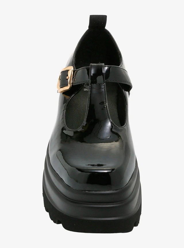 Koi Silent Amity Trident Black Platform Mary Jane Shoes