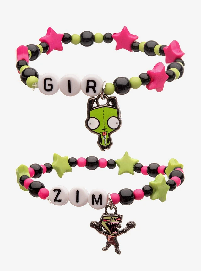 Invader Zim Gir BFF selling Bracelet and Necklace