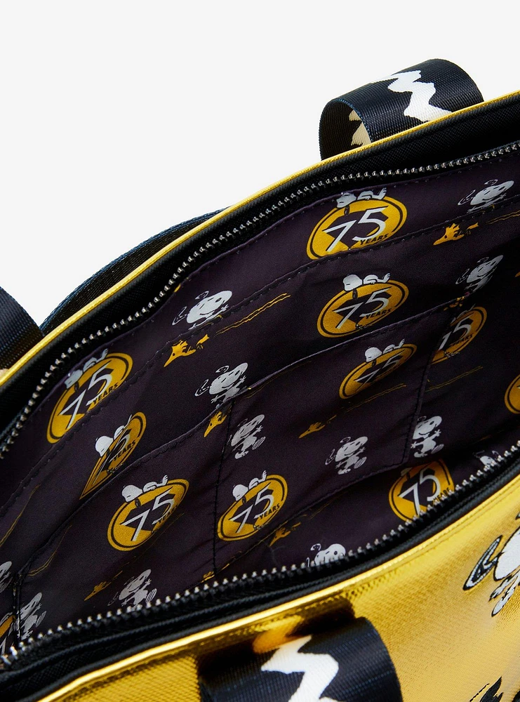 LOUNGFLY Loungefly Peanuts 75th Anniversary Tote Bag With Coin Purse ...