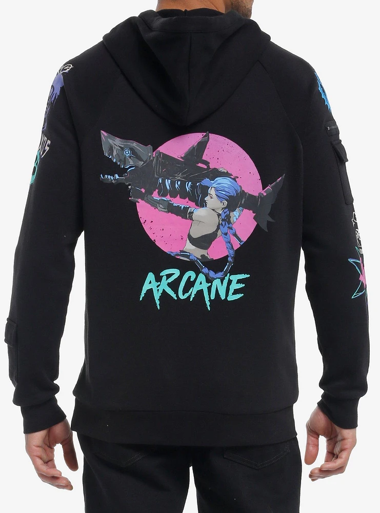 Hot Topic Arcane Jinx Graffiti Hoodie | Mall of America®