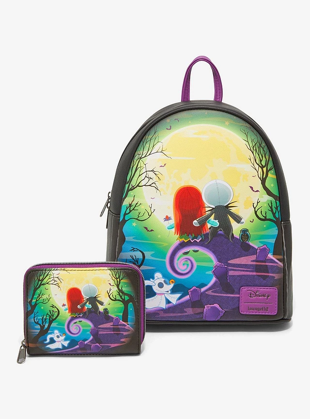 Disney The Nightmare Before Christmas Purple Wash Pin Collector sale Backpack by BioW