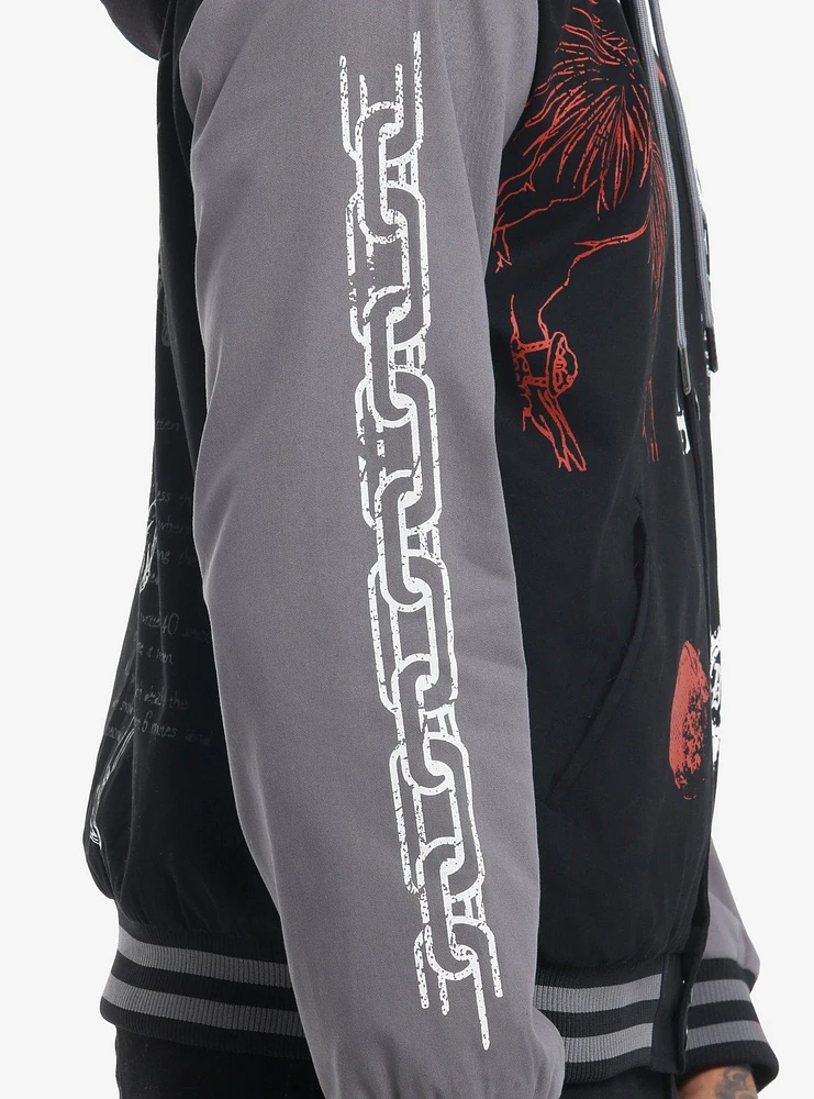 Hot Topic Death Note Hooded Varsity Jacket | Mall of America® Hot Topic Death Note Hooded Varsity Jacket | Mall of America®