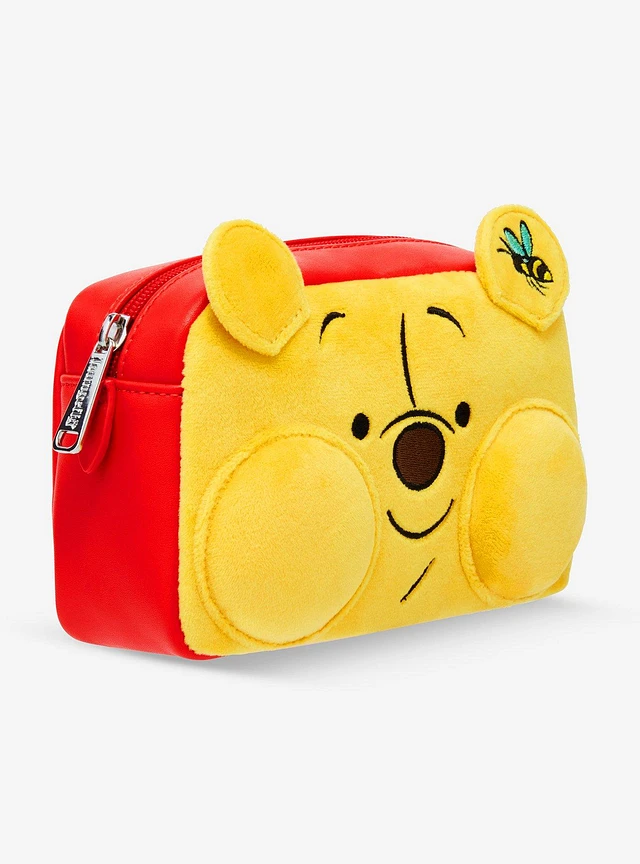 Spencer's Flip Pak Fuzzy Pooh Bear Reversible Backpack - Winnie