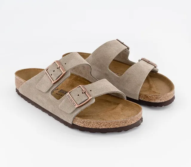 Arizona two strap sandals vl taupe suede discount exclusive