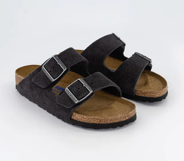 Velvet grey suede online birkenstock