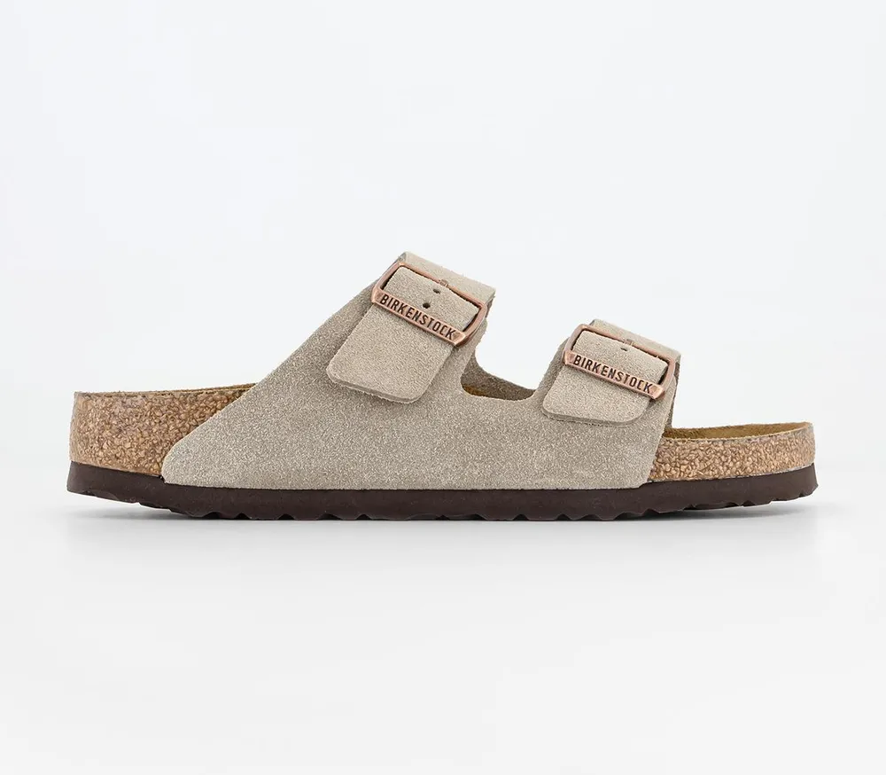 Arizona two strap sandals 2024 vl taupe suede exclusive