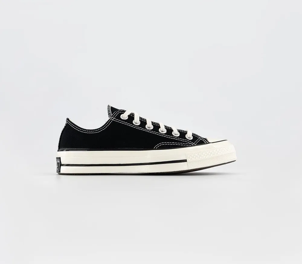 Converse as canvas mono on sale ox black sneakers