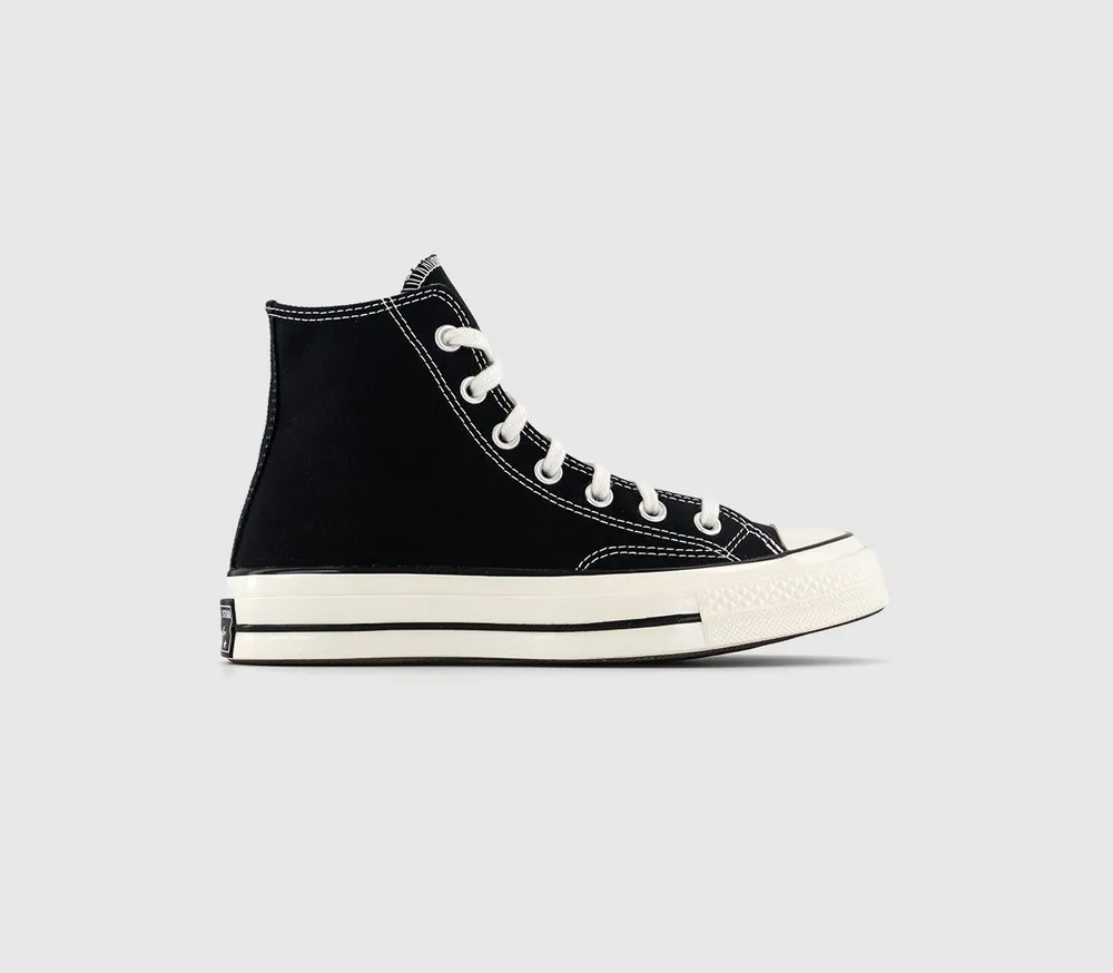 Black & white all star hi trainers best sale