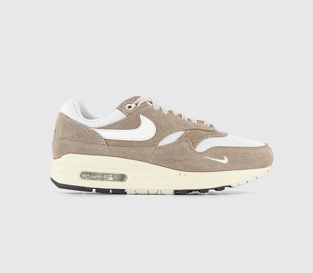 Nike Air Max 1 Trainers Sail Khanki Coconut Milk Light Orewood