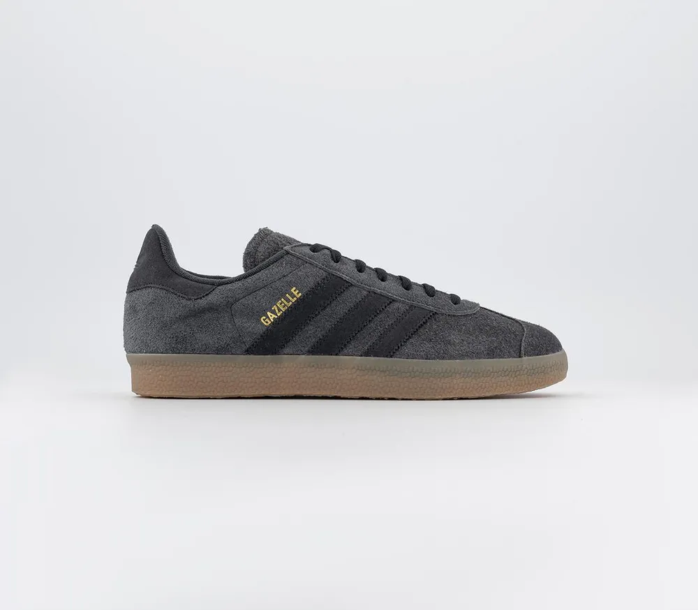 Light grey outlet gazelle suede trainers