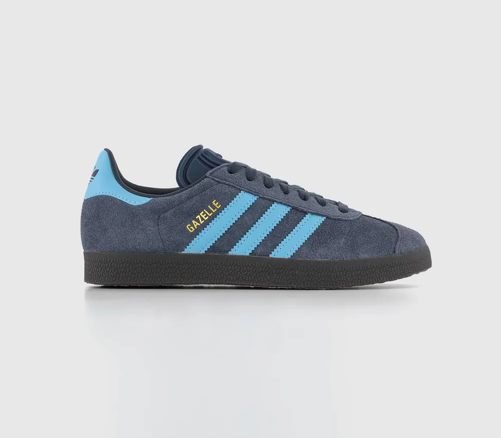 Gazelle trainers white outlet dark blue