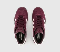 Adidas gazelle 2024 trainers maroon/white/gum