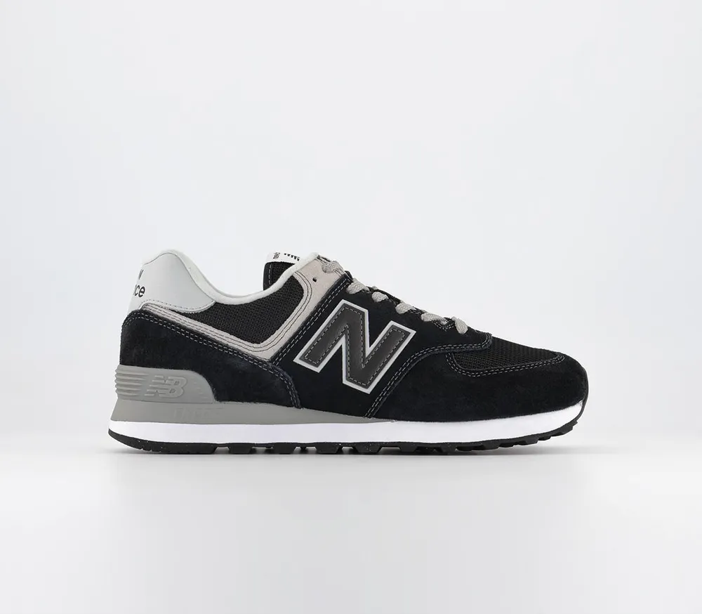 New balance dark hot sale green 574 trainers