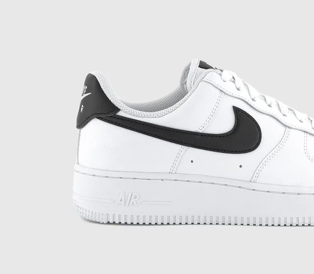 Nike air force 1 white and black outlet womens